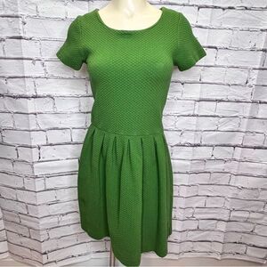 Ganni Green Textured Dress